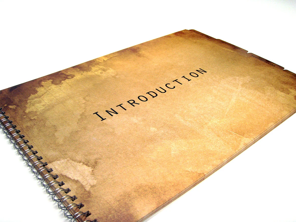 Wire bound book with a full-colour printed cover and twin-loop metal spine, by City Images London