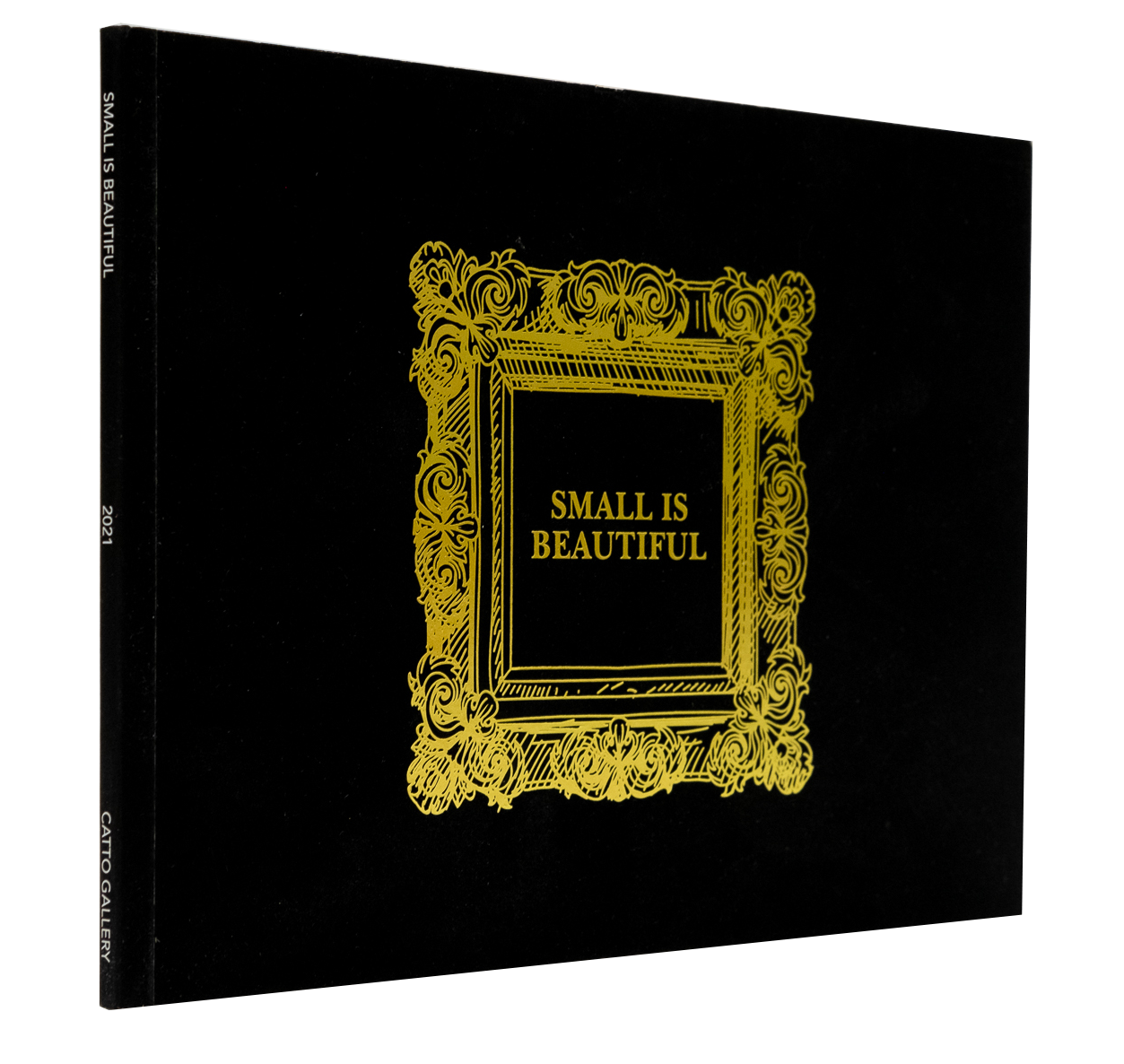 custom printed perfect bound book with gold foil on cover