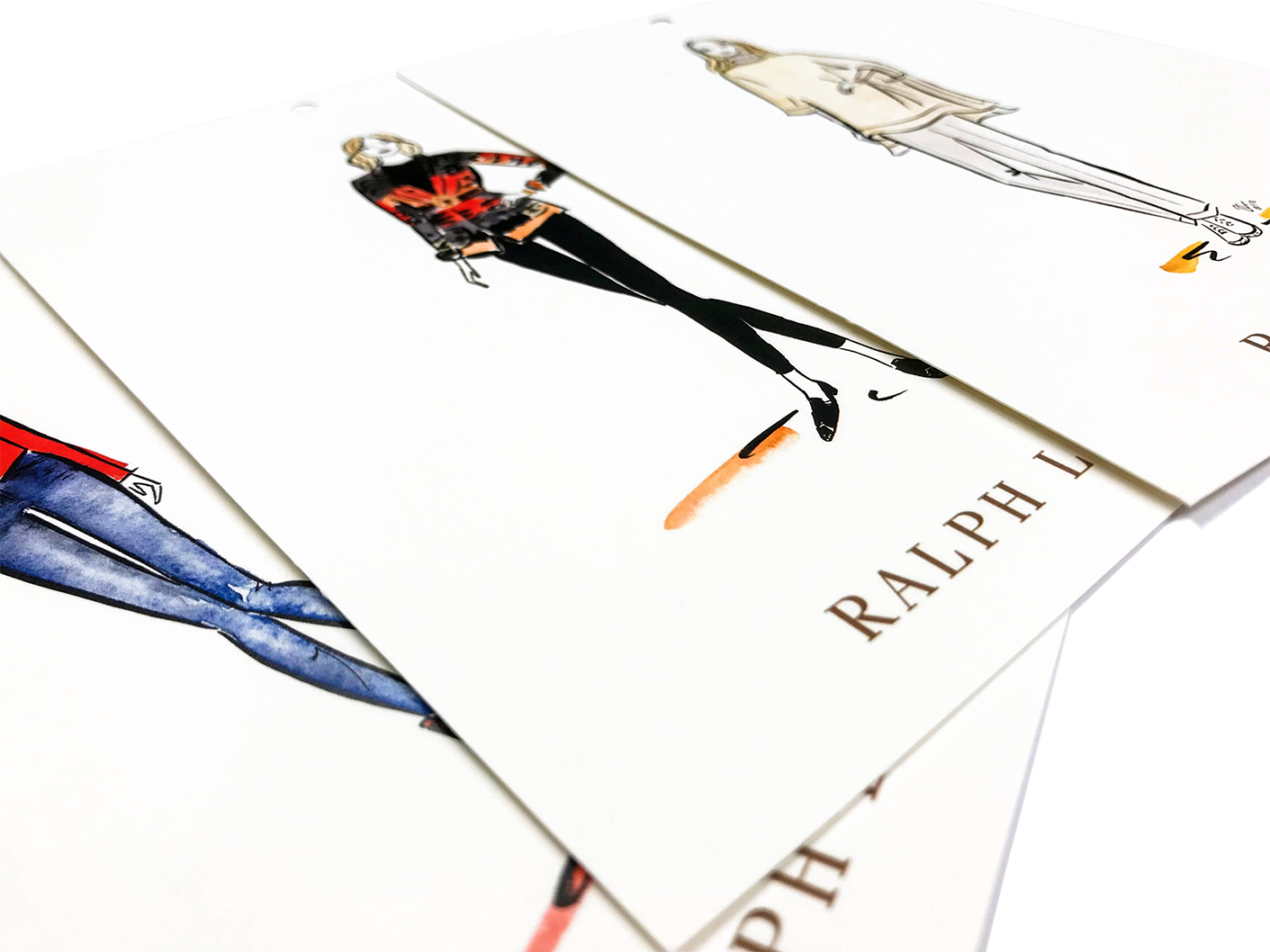 printed postcards for fashion retailer