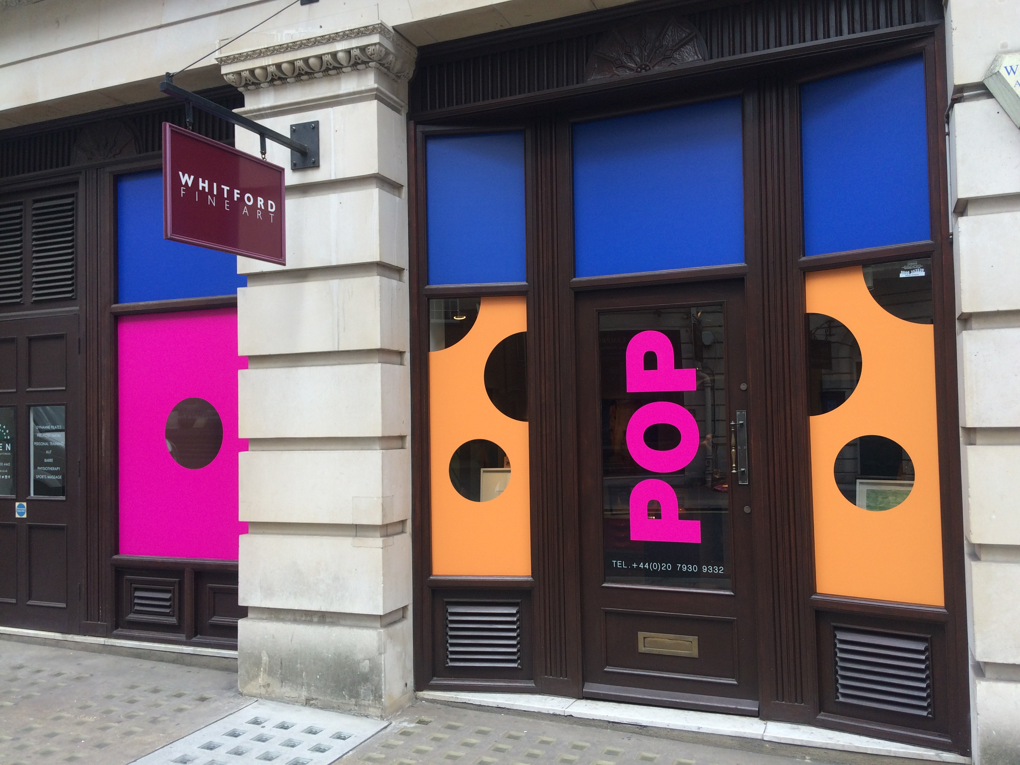 printed vinyl graphics for gallery window